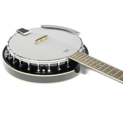 Karrera 6 String Resonator Banjo -  Black.