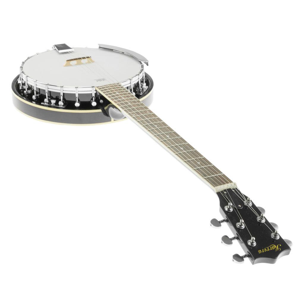 Karrera 6 String Resonator Banjo -  Black.