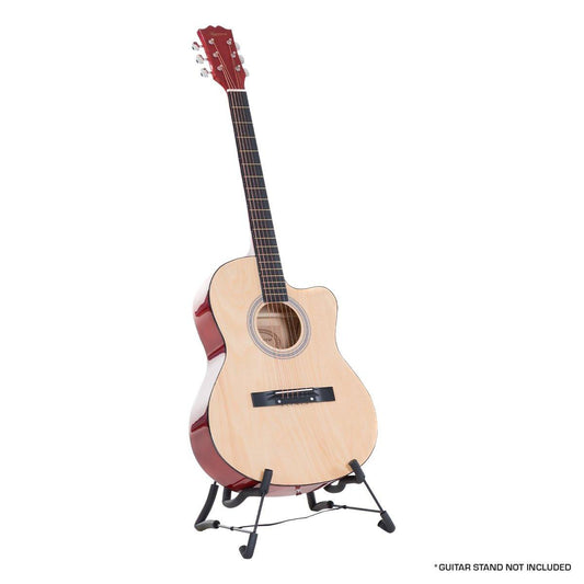 Karrera Acoustic Cutaway 40in Guitar - Natural.