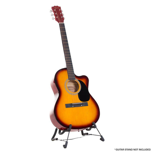 Karrera Acoustic Cutaway 40in Guitar - Sunburst.