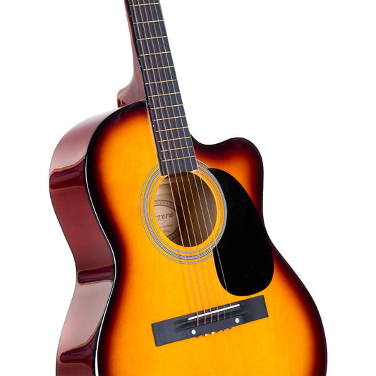 Karrera Acoustic Cutaway 40in Guitar - Sunburst.