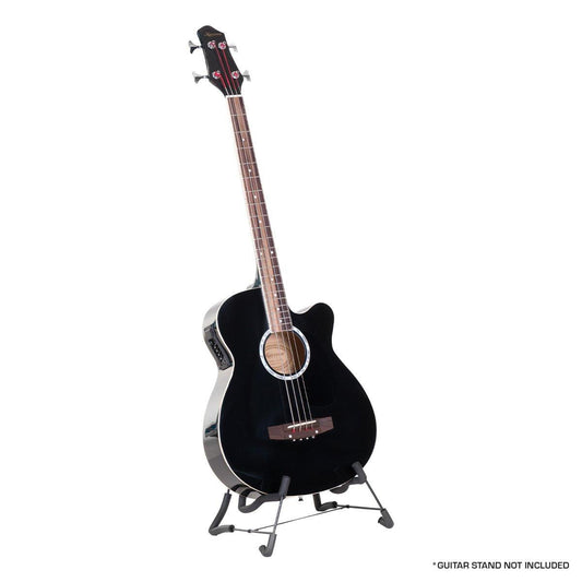 Karrera 43in Acoustic Bass Guitar - Black.