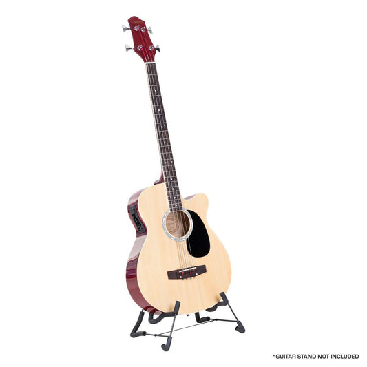 Karrera 43in Acoustic Bass Guitar with electric pickup   - Natural.