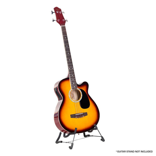 Karrera 43in Acoustic Bass Guitar Sunburst.