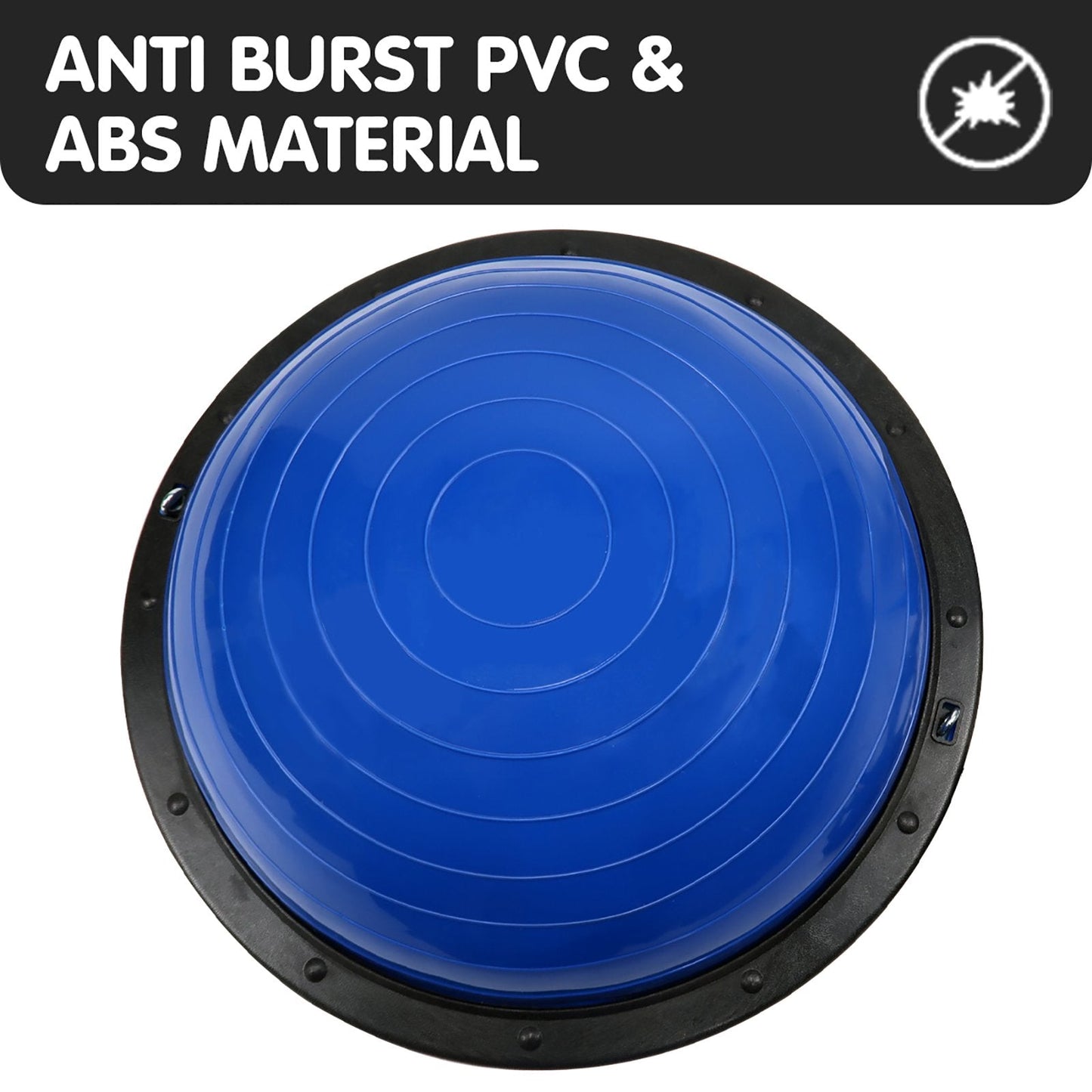 Powertrain Fitness Yoga Ball Home Gym Workout Balance Trainer Blue.