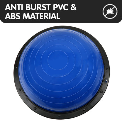 Powertrain Fitness Yoga Ball Home Gym Workout Balance Trainer Blue.