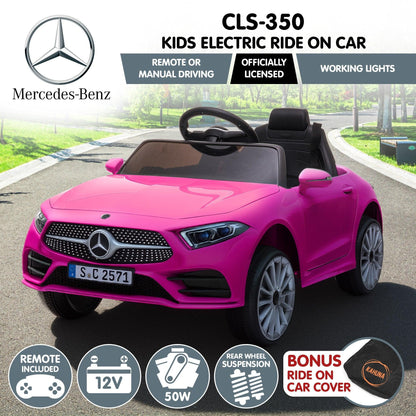Kahuna Mercedes Benz CLS 350 Kids Electric Ride On Car with Remote Control - Pink.