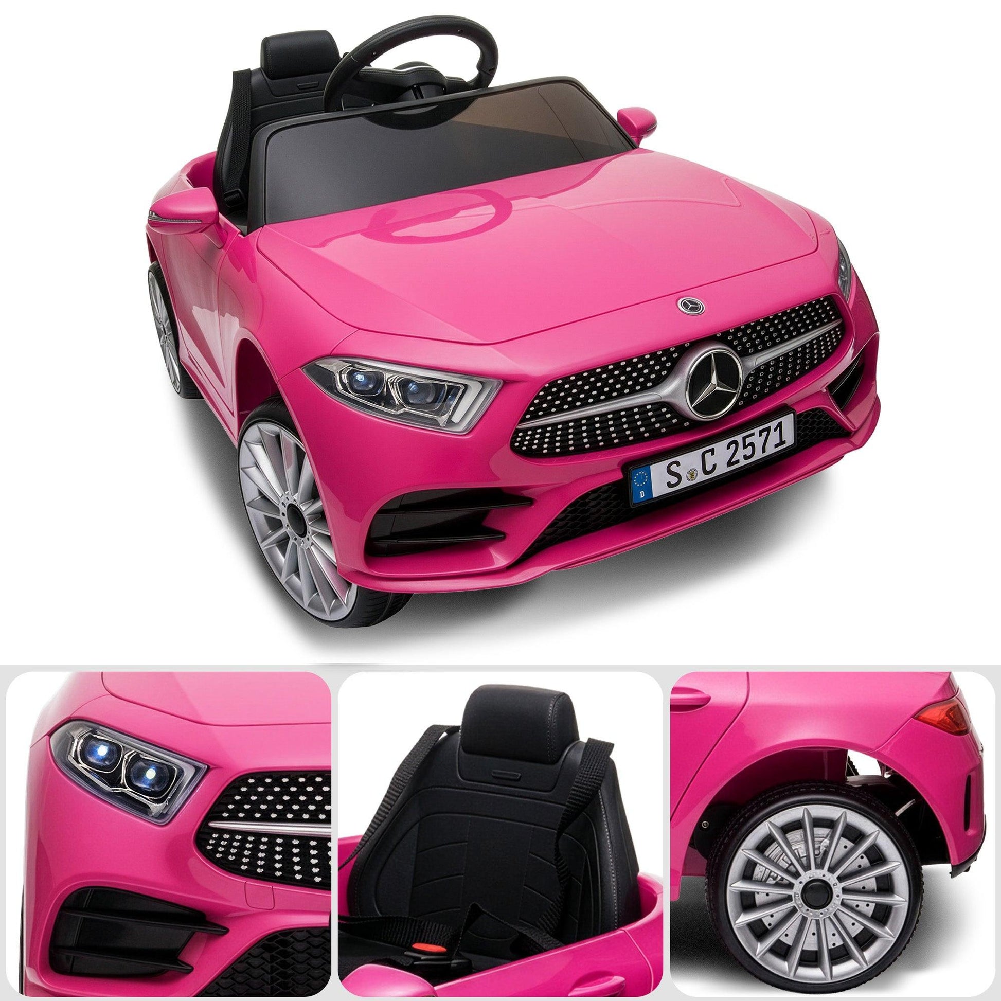 Kahuna Mercedes Benz CLS 350 Kids Electric Ride On Car with Remote Control - Pink.
