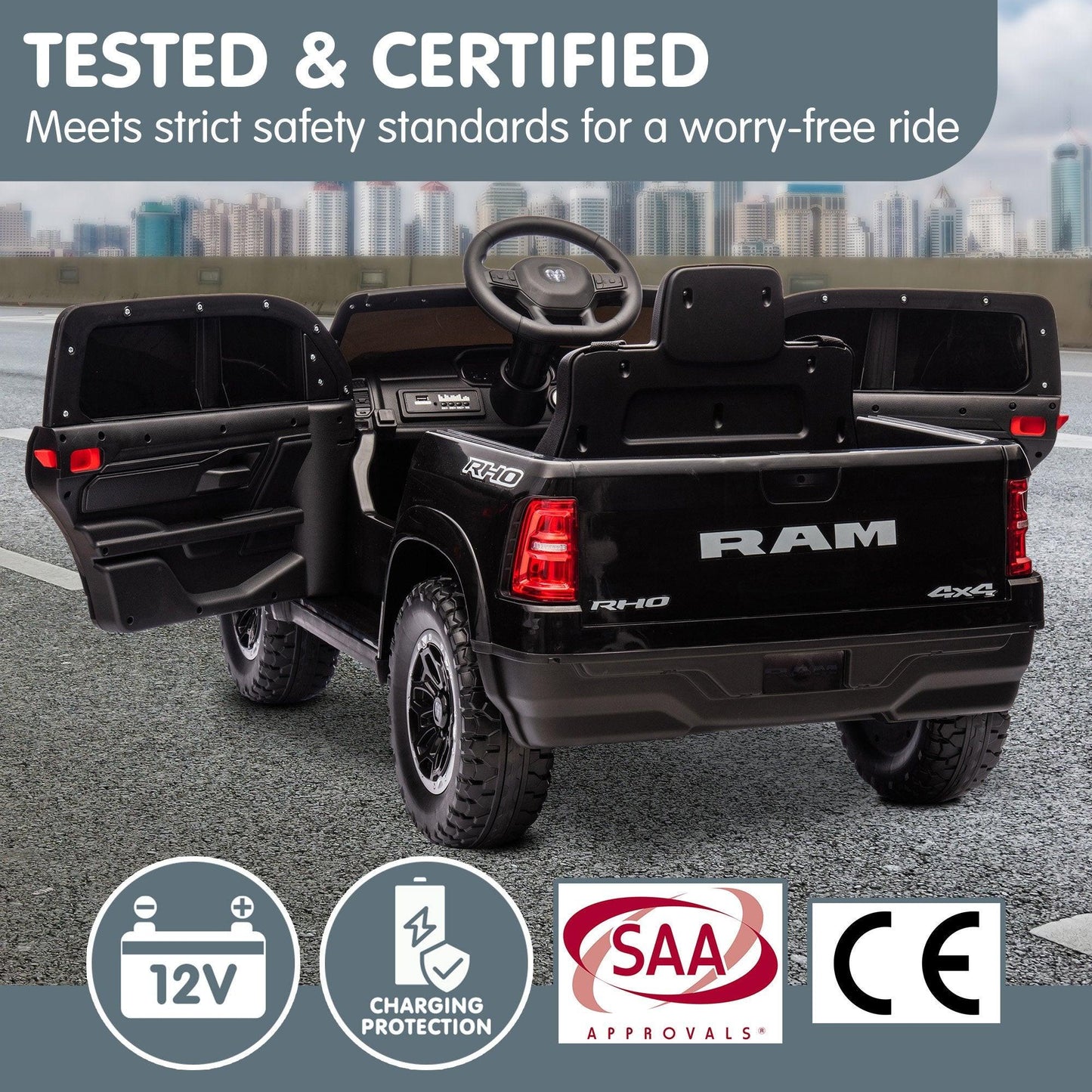 Kahuna Ram 1500 RHO Kids Electric Ride On Car with Remote Control.