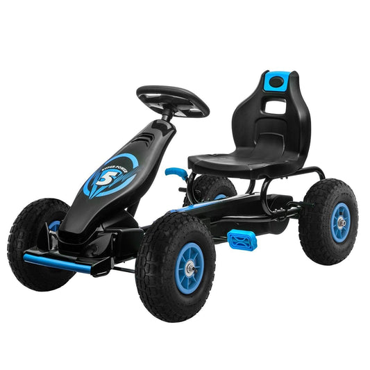 Kahuna G18 Kids Ride On Pedal Go Kart - Blue.