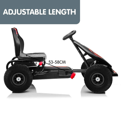 Kahuna G18 Kids Ride On Pedal Powered Go Kart Racing Style - Red.