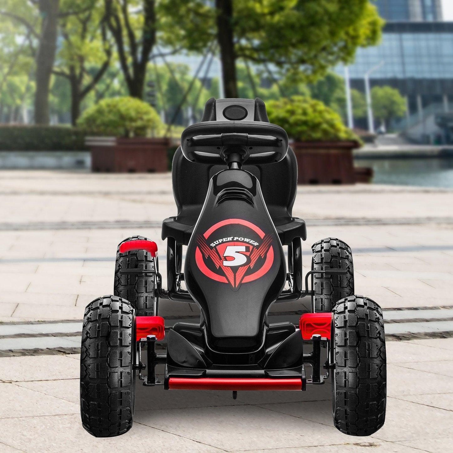 Kahuna G18 Kids Ride On Pedal Powered Go Kart Racing Style - Red.