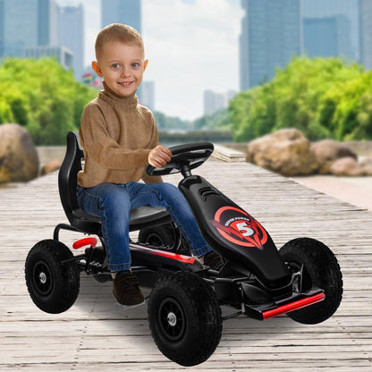 Kahuna G18 Kids Ride On Pedal Powered Go Kart Racing Style - Red.