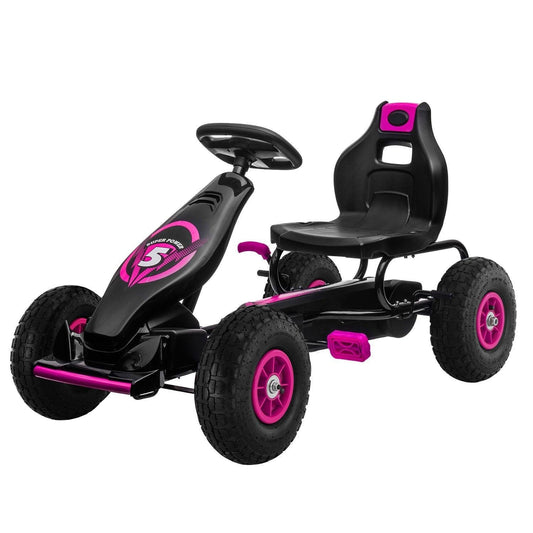 Kahuna G18 Kids Ride On Pedal Go Kart - Rose Pink.
