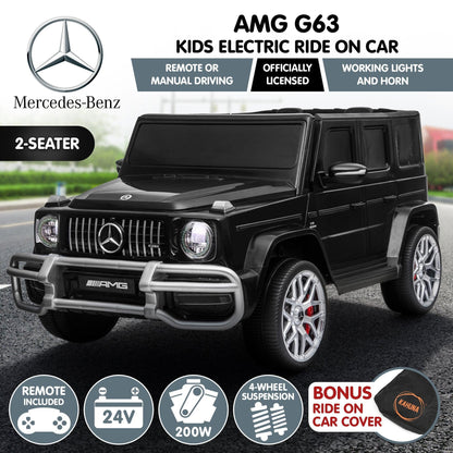 Kahuna Mercedes Benz AMG G63 Kids Electric Two Seater Ride On Car with Remote Control.