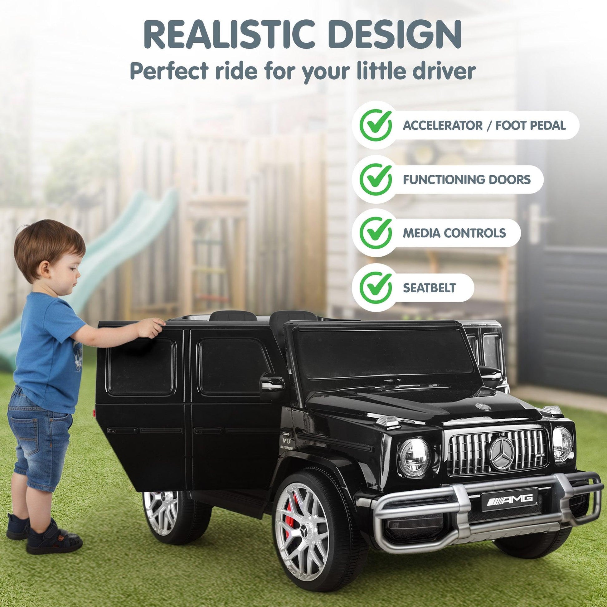 Kahuna Mercedes Benz AMG G63 Kids Electric Two Seater Ride On Car with Remote Control.
