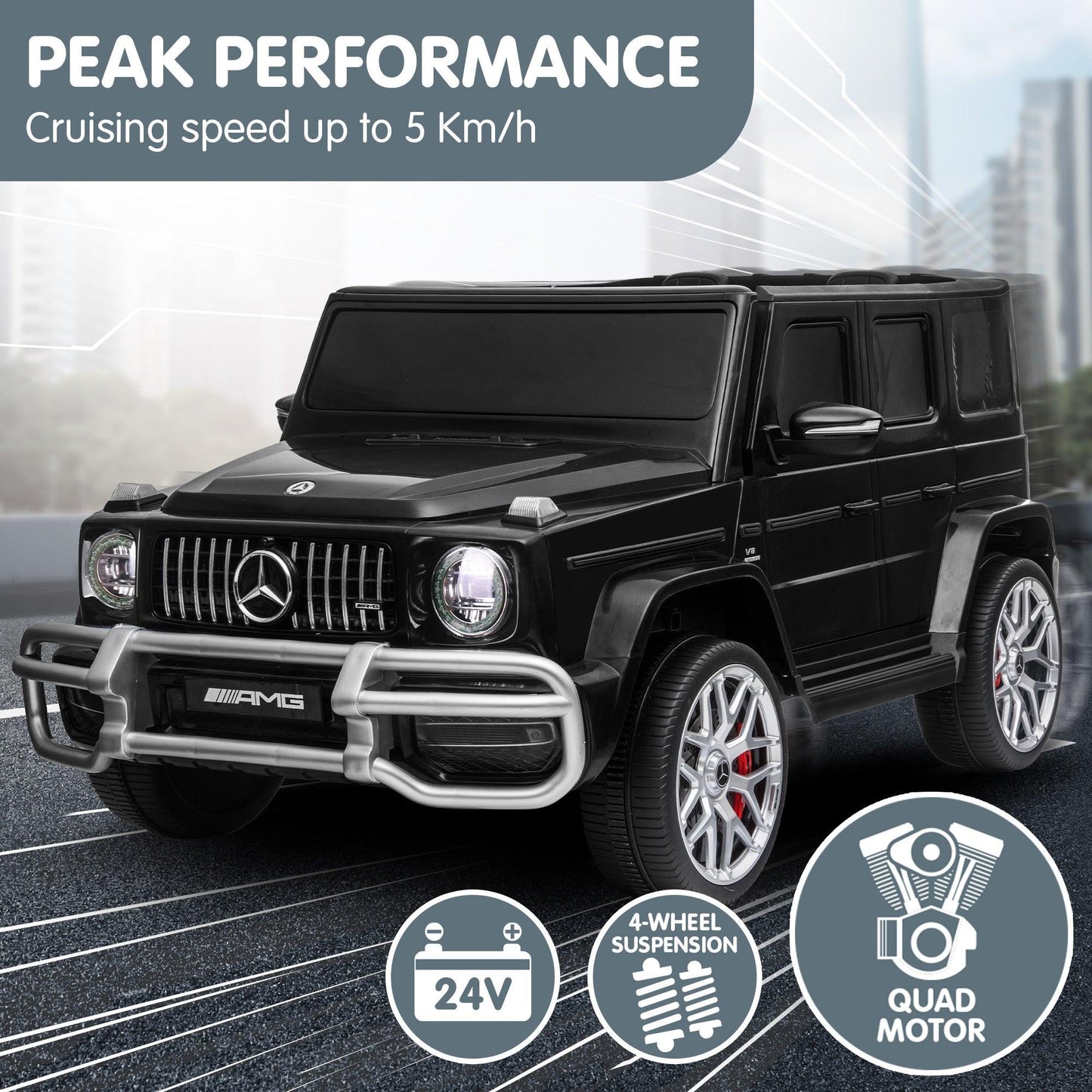 Kahuna Mercedes Benz AMG G63 Kids Electric Two Seater Ride On Car with Remote Control.