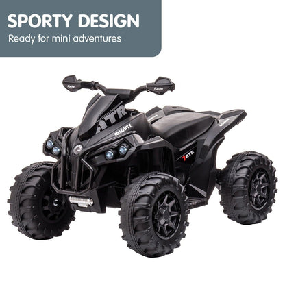 Kahuna GTS99 Kids Electric Ride On Quad Bike Toy ATV 50W - Black.