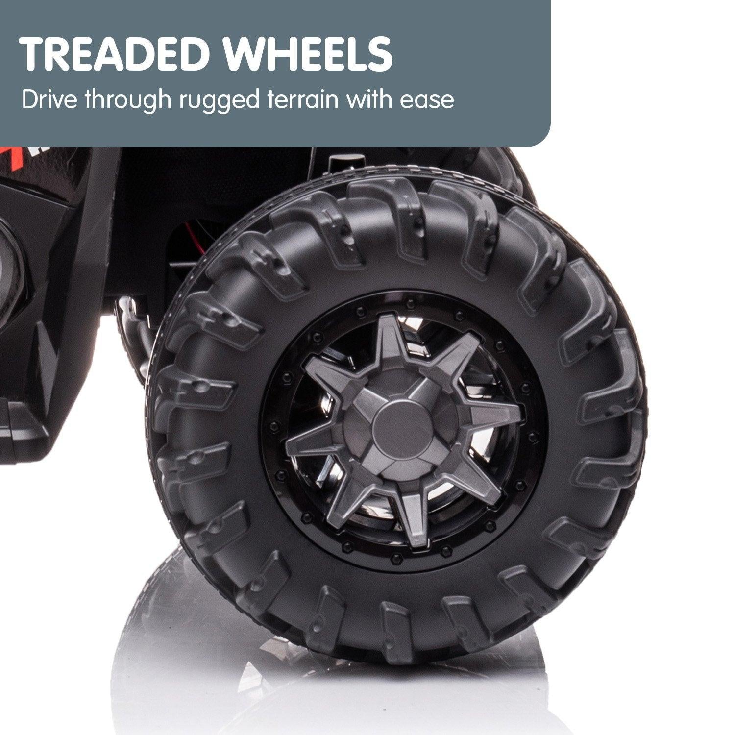 Kahuna GTS99 Kids Electric Ride On Quad Bike Toy ATV 50W - Black.
