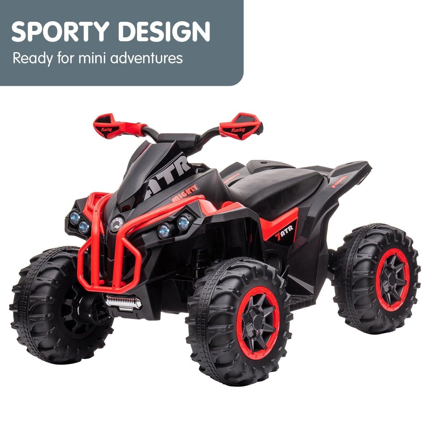 Kahuna GTS99 Kids Electric Ride On Quad Bike Toy ATV 50W - Red.