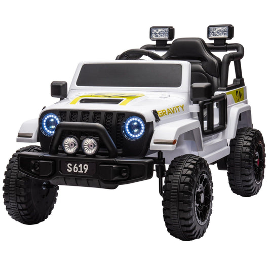 Kahuna S619 Gravity Kids Electric Ride On Car - White.