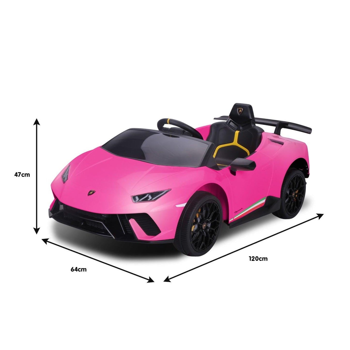 Kahuna Lamborghini Performante Kids Electric Ride On Car Remote Control by Kahuna - Pink.