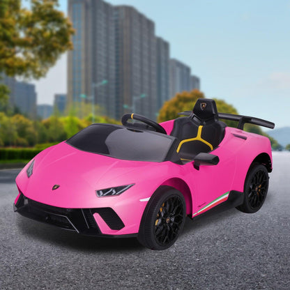 Kahuna Lamborghini Performante Kids Electric Ride On Car Remote Control by Kahuna - Pink.