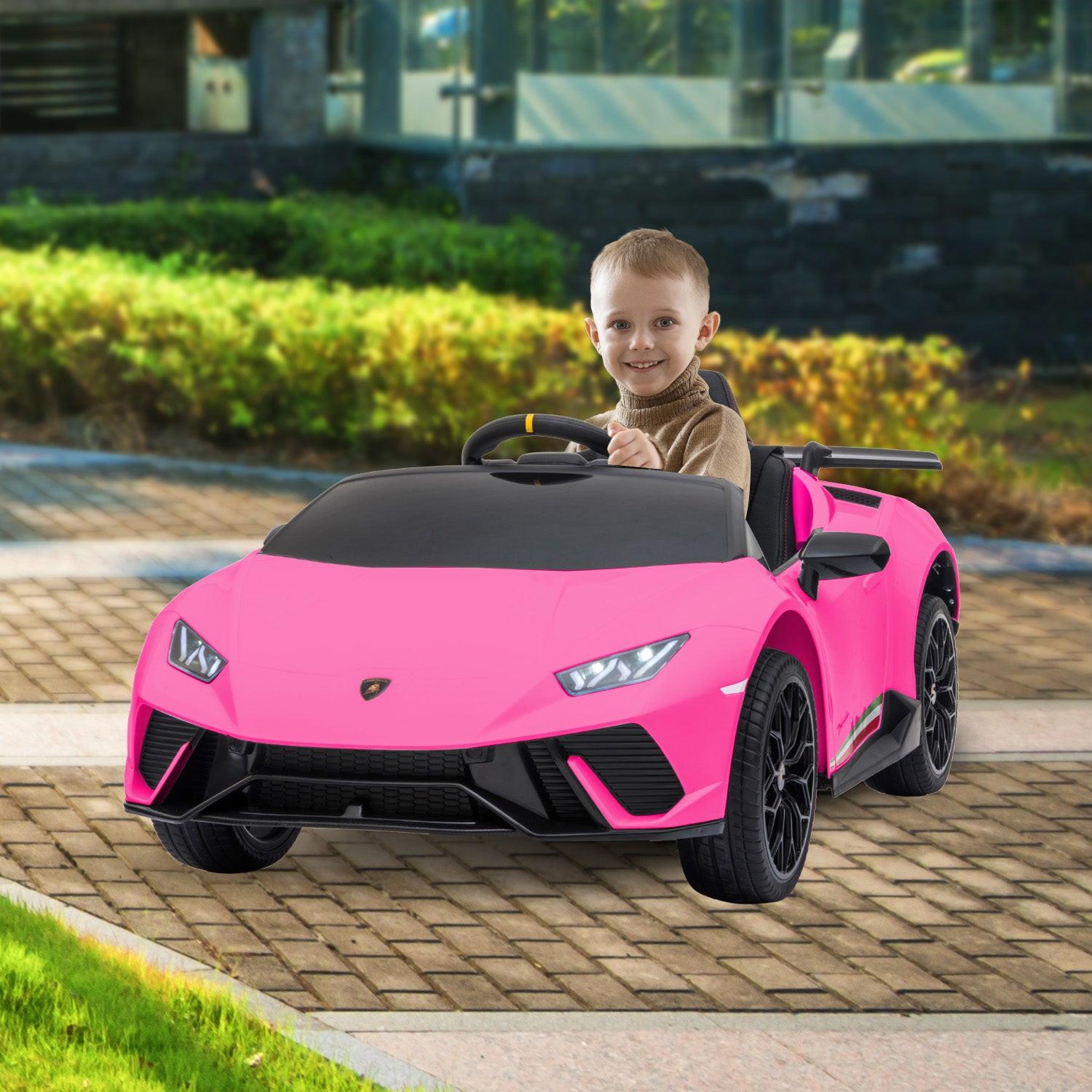 Kahuna Lamborghini Performante Kids Electric Ride On Car Remote Control by Kahuna - Pink.