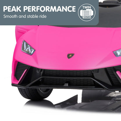Kahuna Lamborghini Performante Kids Electric Ride On Car Remote Control by Kahuna - Pink.