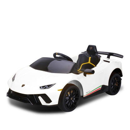 Kahuna Lamborghini Performante Kids Electric Ride On Car Remote Control by Kahuna - White.
