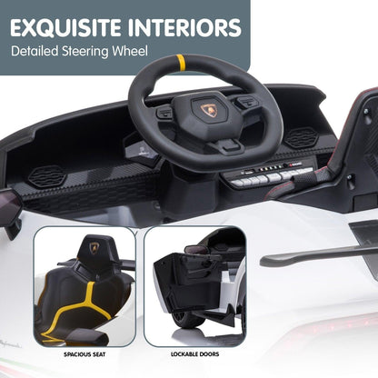 Kahuna Lamborghini Performante Kids Electric Ride On Car Remote Control by Kahuna - White.