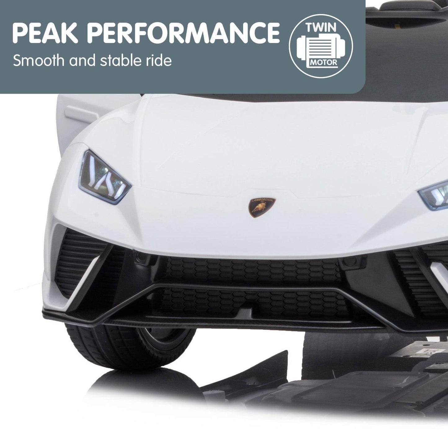 Kahuna Lamborghini Performante Kids Electric Ride On Car Remote Control by Kahuna - White.
