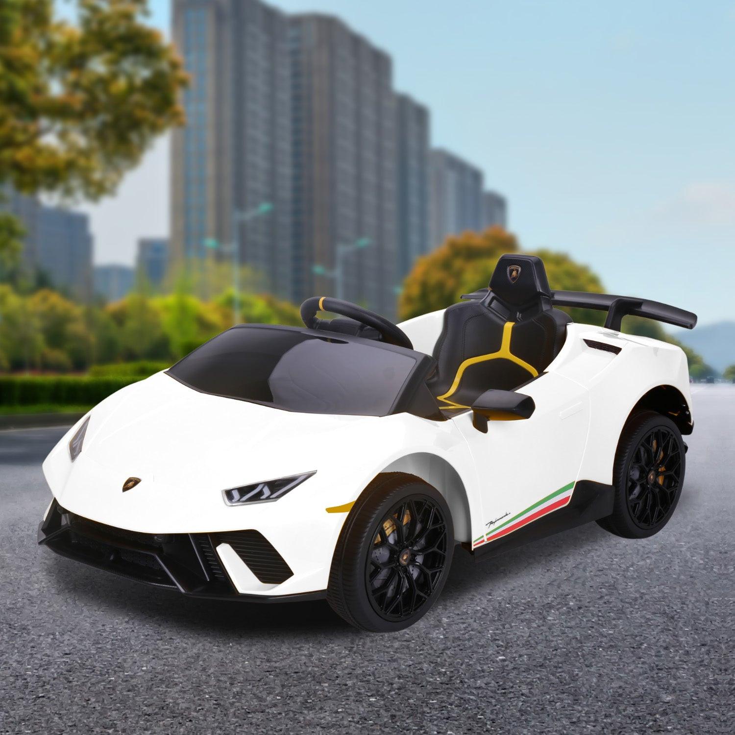 Kahuna Lamborghini Performante Kids Electric Ride On Car Remote Control by Kahuna - White.