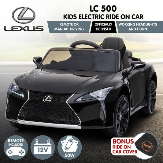Kahuna Licensed Lexus LC 500 Kids Electric Ride On Car - Black.