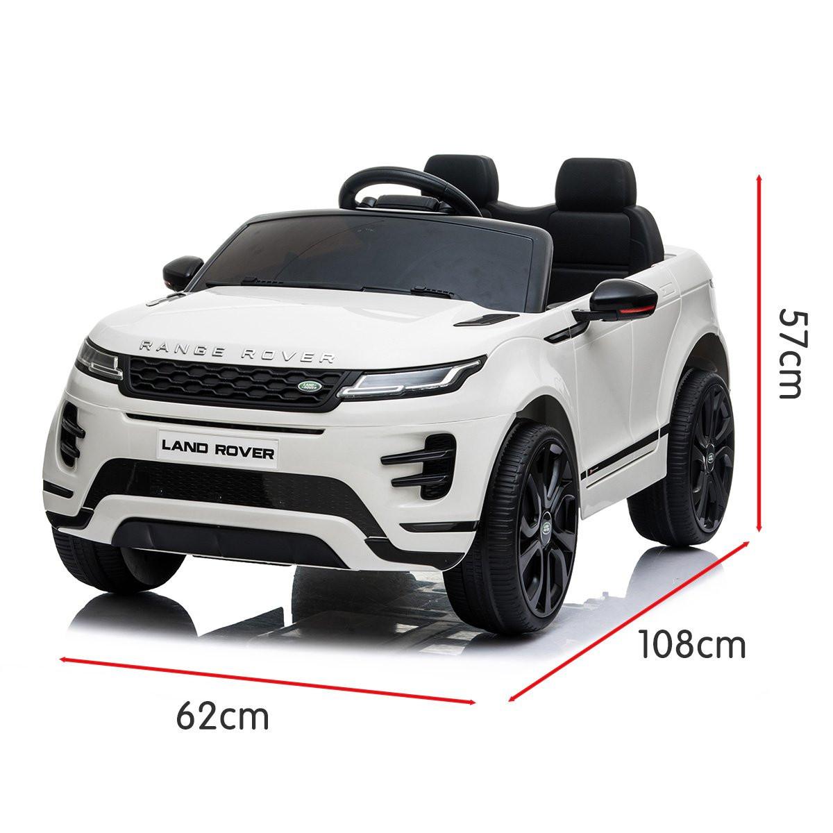 Kahuna Land Rover Licensed Kids Electric Ride On Car Remote Control - White.