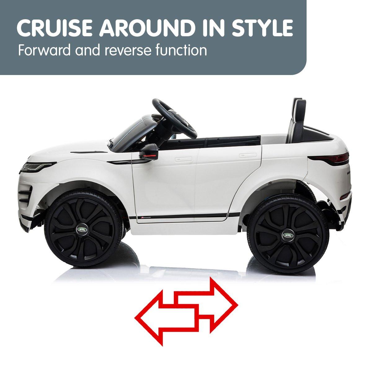 Kahuna Land Rover Licensed Kids Electric Ride On Car Remote Control - White.