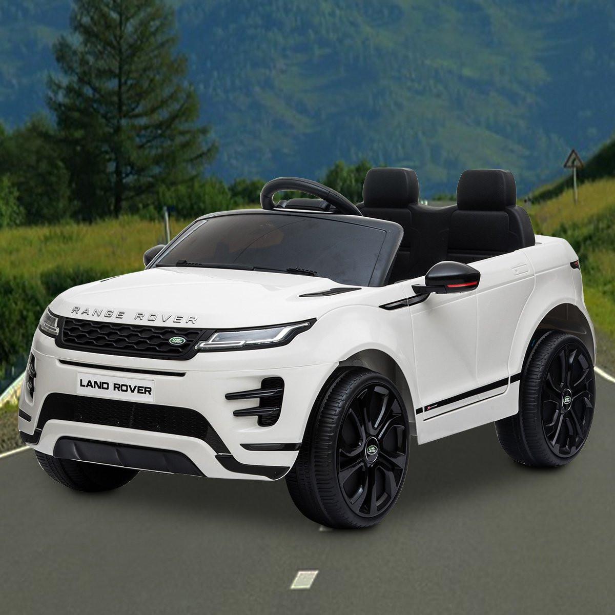 Kahuna Land Rover Licensed Kids Electric Ride On Car Remote Control - White.
