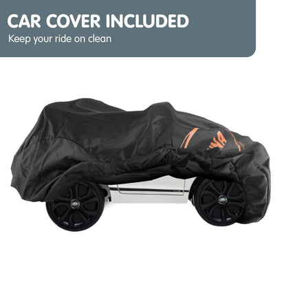 Kahuna Land Rover Licensed Kids Electric Ride On Car Remote Control - White.