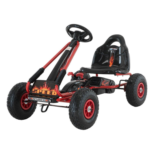 Kahuna G95 Kids Ride On Pedal-Powered Go Kart  - Red.