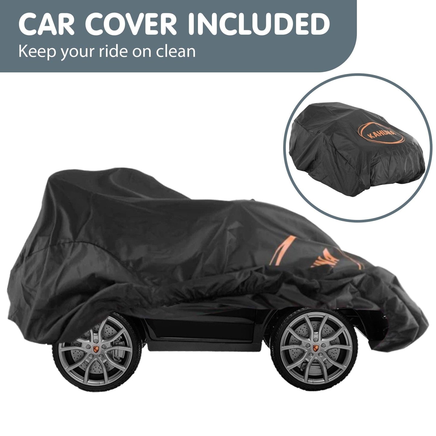 Kahuna Porsche Cayenne E Hybrid Coupe Licensed Kids Electric Ride On Car w/Remote Control 50W Dual Motors Speed Settings.