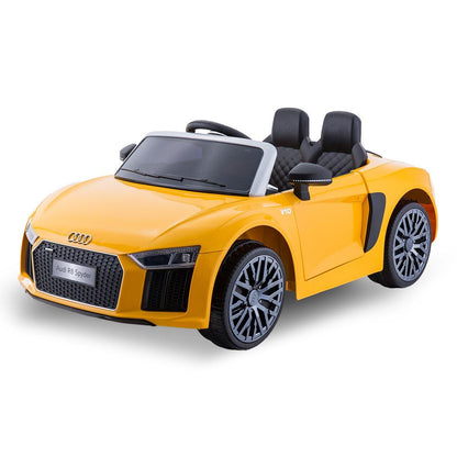 Kahuna R8 Spyder Audi Licensed Kids Electric Ride On Car Remote Control - Yellow.