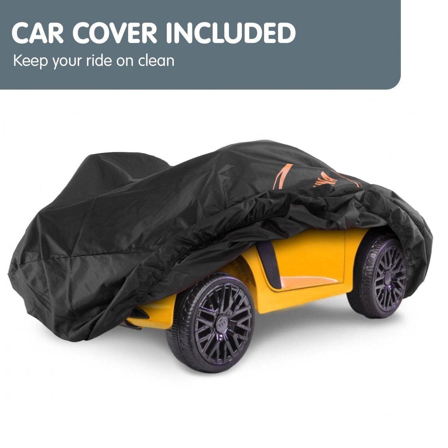 Kahuna R8 Spyder Audi Licensed Kids Electric Ride On Car Remote Control - Yellow.