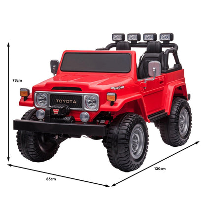 Kahuna Licensed Toyota FJ-40 Electric Kids Ride On Car by Kahuna - Red.