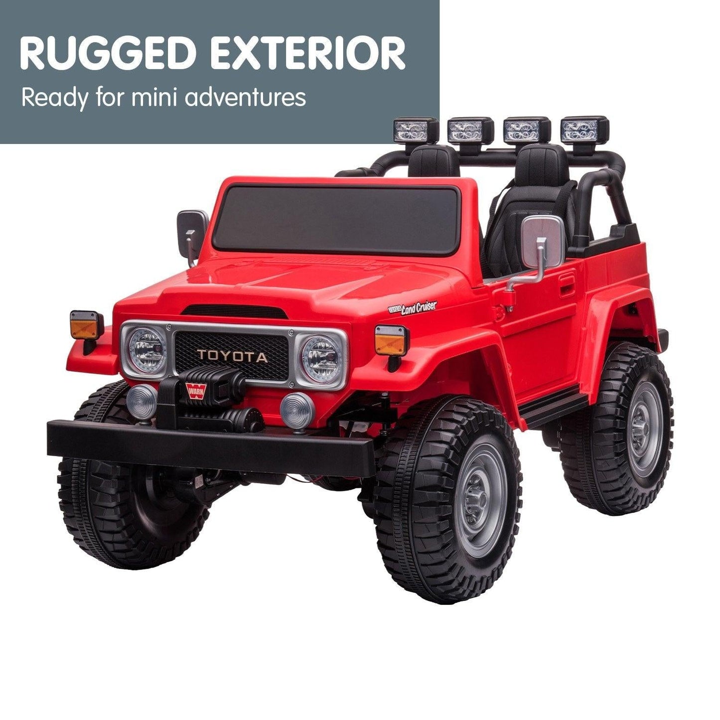 Kahuna Licensed Toyota FJ-40 Electric Kids Ride On Car by Kahuna - Red.