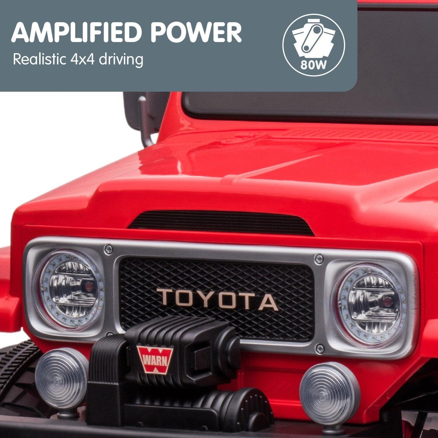 Kahuna Licensed Toyota FJ-40 Electric Kids Ride On Car by Kahuna - Red.