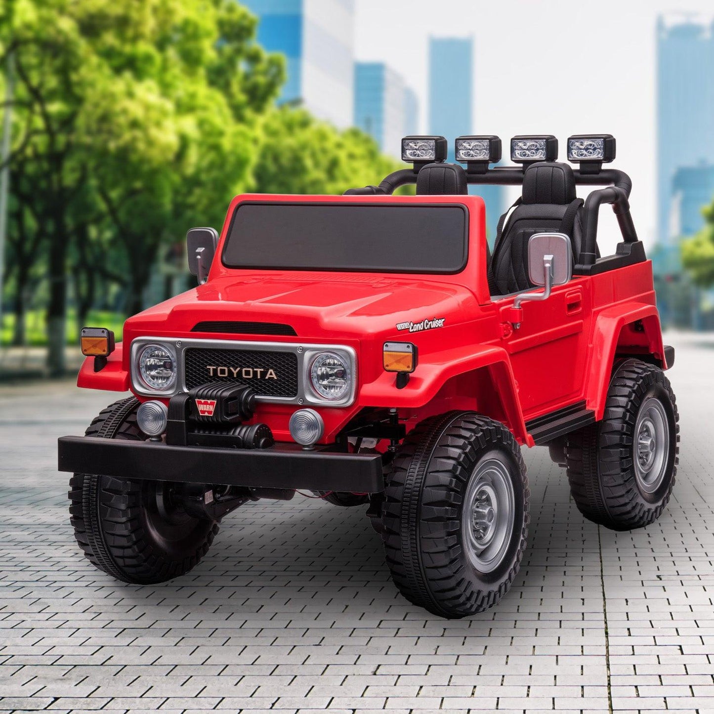Kahuna Licensed Toyota FJ-40 Electric Kids Ride On Car by Kahuna - Red.