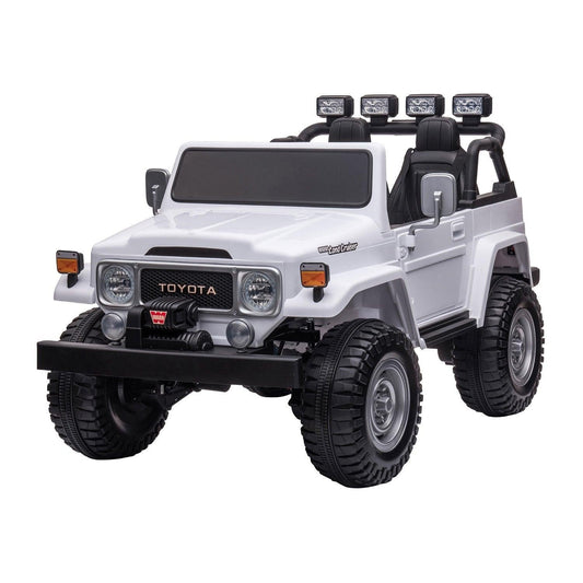 Kahuna Licensed Toyota FJ-40 Kids Ride On Electric Toy Car 80W - White.