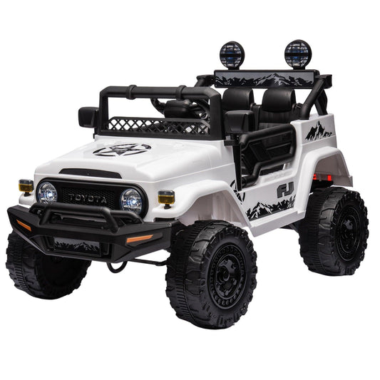 Kahuna Authorized Toyota Electric Kids Ride-on Car Fj Cruiser - White.
