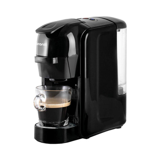 Pronti HomeMaid 3-in-1 Coffee Machine Multi-Capsule Pods and Ground Coffee Nespresso & Caffitaly Compatible CM-511HM.