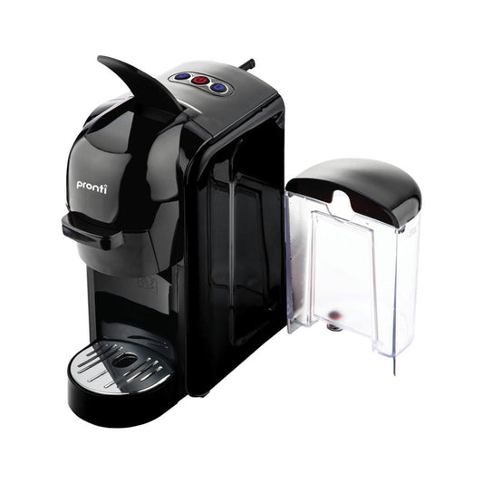 Pronti HomeMaid 3-in-1 Coffee Machine Multi-Capsule Pods and Ground Coffee Nespresso & Caffitaly Compatible CM-511HM.